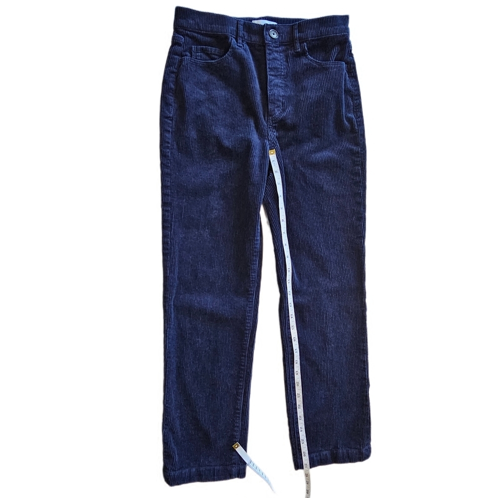 LOFT Women's Navy Syraight Corduroy Pants - Picture 10 of 12